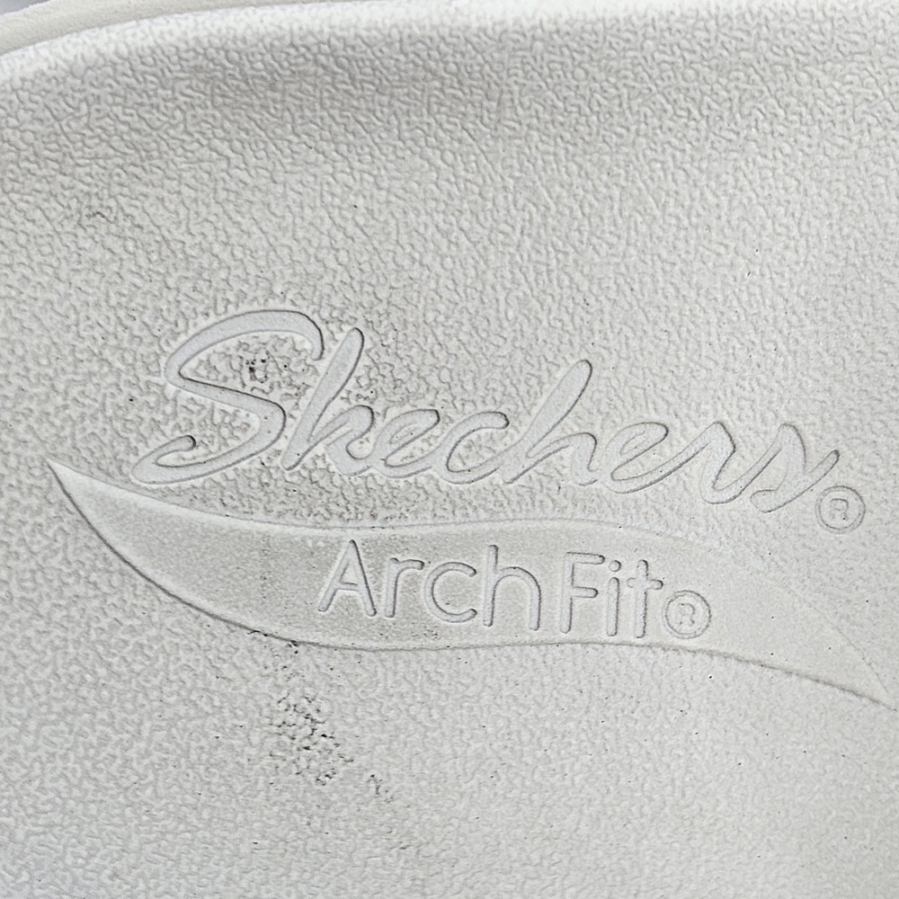 Sketchers ArchFit Slide On Shoes Ivory Size 9 - Picture 8 of 14